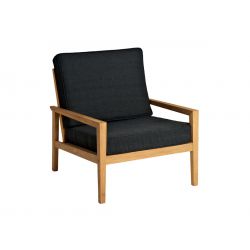 Stuhl mit grauen Roble-Kissen