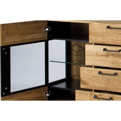 MOSAIC 47 2-doors sideboard with 4 drawers optional lighting