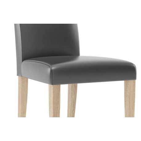 KAMA 101 Krzesło bukowe z siedziskiem i oparciem tapicerowanym