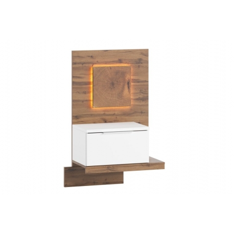 Livorno 69 One drawer bedside table (lighting included)