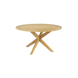 Roble Round Table W.Cross Base 1.25m