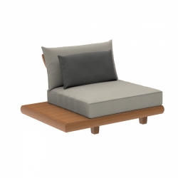 Sorrento Lounge Mid Module W. Cushion Including Ext Table