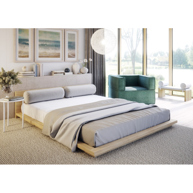 TOSO OAK BED SOFT 120
