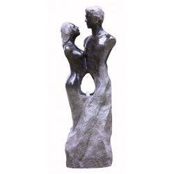 125cm Loving Granite Couple