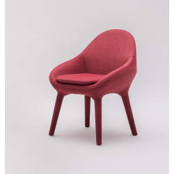 Ripple armchair, upholstered