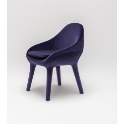 Ripple armchair, upholstered