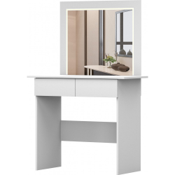 Dressing table with LED mirror