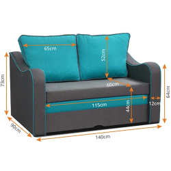 SAMBA-Sofa, mit Schlaffunktion