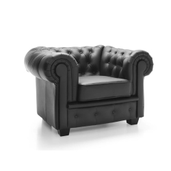 Fauteuil Manchester, cuir...