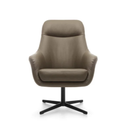 Fauteuil POLO, cuir naturel