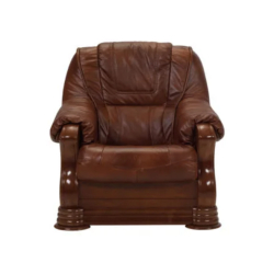 Fauteuil PRAMA, cuir naturel