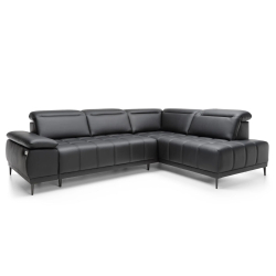 Ecksofa FOCUS L, Naturleder