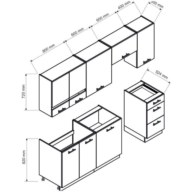 BONO kitchen furniture set...