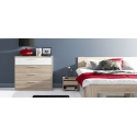Collection Milo bed 140 (including 2 bedside tables with 2 drawers) (without mattress and grid)