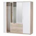 Collection Milo 4 door, 3 drawer wardrobe (with laundry space)