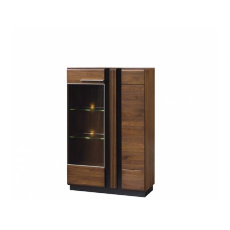 Porti 15 Low Left Glass Fronted Cabinet Strade Furniture For